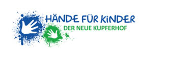 Logo Hände für Kinder. Der neue Kupferhof